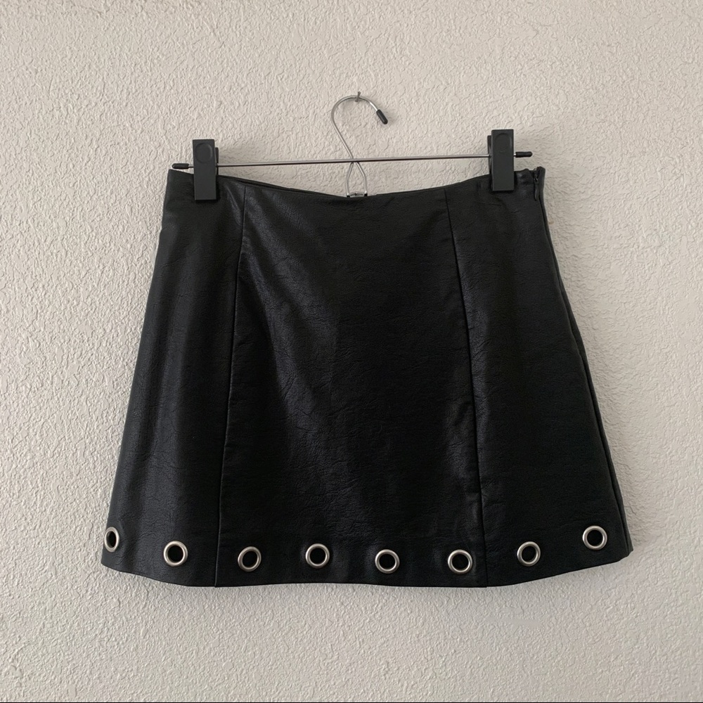 FOREVER 21 Leather High Waisted Skirt